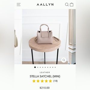 Aallyn “Stella” mini satchel in Pale Rose.